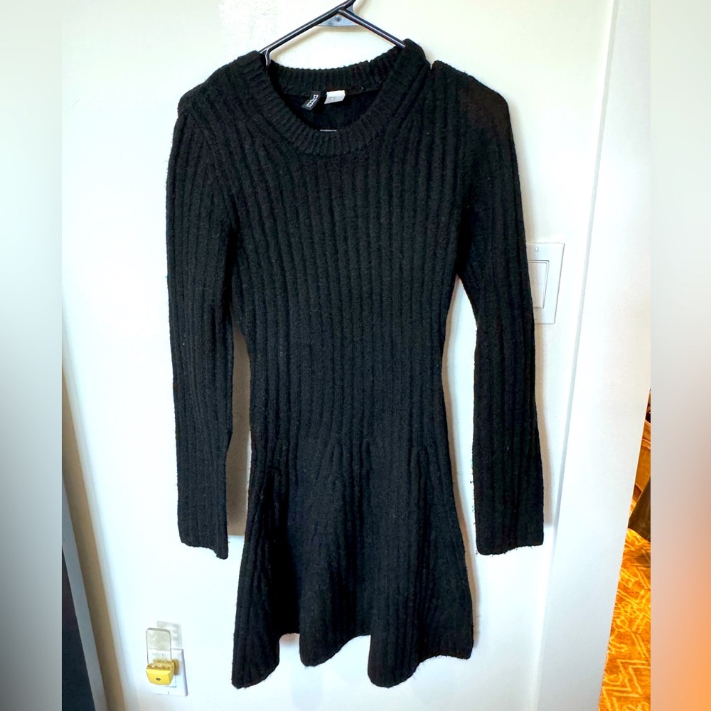 H&M ‘Divided’ Black Sweater Dress - Medium